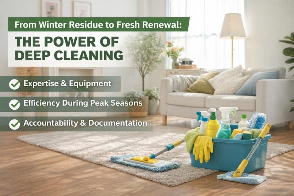 Vacation rental deep cleaning