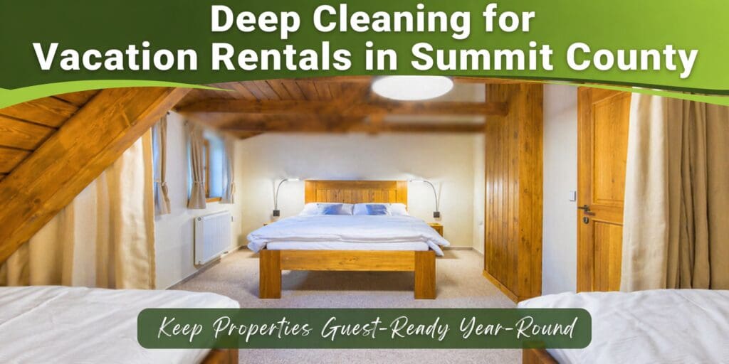Deep cleaning for vacation rentals